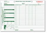 Pictures of Trucking Log Book