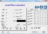 Duct Area Calculator Software Images
