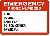 Emergency Numbers List Photos