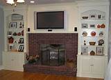 Fireplaces With Shelves Around Photos