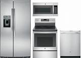 Photos of White Ice Refrigerator Range Dishwasher And Microwave