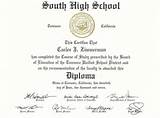 High School Test Online Diploma Photos