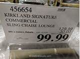 Kirkland Signature Commercial Sling Chaise Lounge