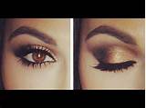 Gold Eye Makeup For Brown Eyes Photos