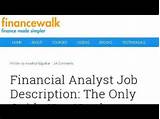 It Financial Analyst Job Description