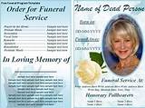 Photos of Make A Funeral Program Online Free