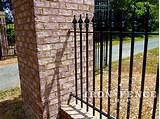 Images of Brick And Wrought Iron Fence