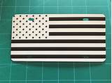 Black And White American Flag License Plate Images