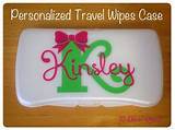 Pictures of Personalized Travel Baby Wipe Case