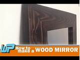 Wood Frame Large Mirror Photos