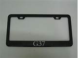 G37 License Plate Frame
