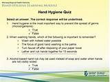 Infection Control Quiz On Handwashing
