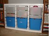 Toy Shelves With Bins