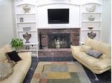 Fireplaces With Shelves Around