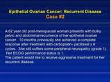 Elevated Ca 125 After Ovarian Cancer Treatment