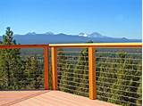 Stainless Steel Cable Railing With Wood Posts Pictures