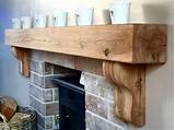 Wood Fireplace Mantel Shelf