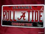 Pictures of Alabama Crimson Tide Car Tags