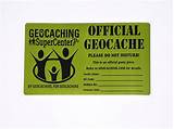 Pictures of Official Geocache Sticker
