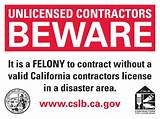 Pictures of California Contractors License Search