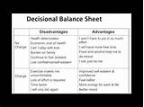 Photos of Decisional Balance Worksheet Substance Abuse