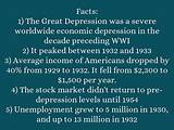 Great Depression Facts Pictures