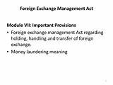 Foreign Exchange Management Act Photos