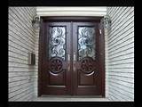 Wood And Glass Double Entry Doors Images