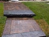 Stamped Concrete Wood Plank Finish