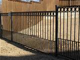 Wood Fence Electric Gate