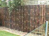 Wood Fence With Chain Link
