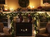 Images of Fireplaces Decorated For Christmas