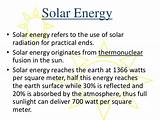 Pictures of Solar Energy Reaches Earth By