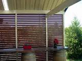 Outdoor Wood Panel Screen Images