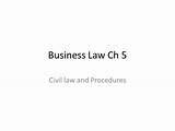 Chapter 5 Civil Law And Procedure Pictures
