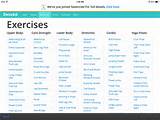 List Of Workout Exercises Photos