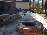 Stacked Stone Gas Fire Pit Images