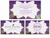 Young Living Independent Distributor Business Cards Photos