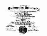 Images of Fake Doctorate Degree