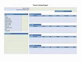 Gym Training Log Template Pictures