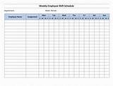 Photos of Weekly Employee Shift Schedule Template