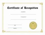 Pictures of Special Recognition Award Template