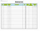 Fitness Workout Log Template Images