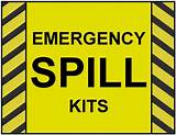 Images of Emergency Spill Kit Sign