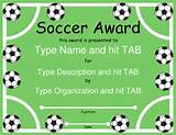 Pictures of Soccer Awards