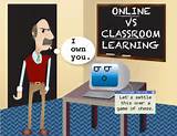 Pictures of Traditional Classes Vs Online Classes