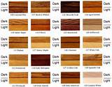 Wood Stain Color Chart Pictures
