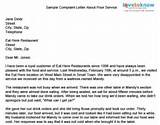 Sample Complaint Letter To Internet Service Provider