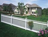 Pictures of Discount White Vinyl Fencing