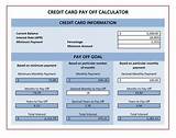 Pictures of Credit Card Amortization Schedule